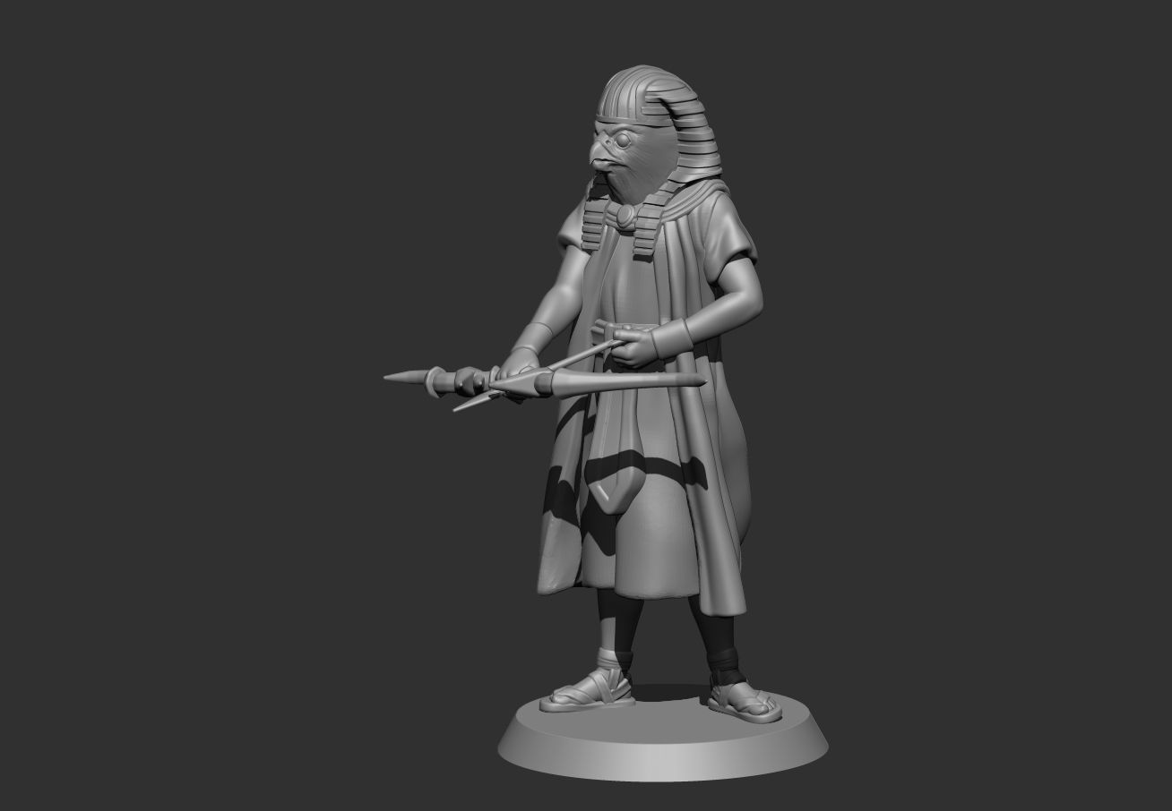 Egyptian God Gor 3D print model_2