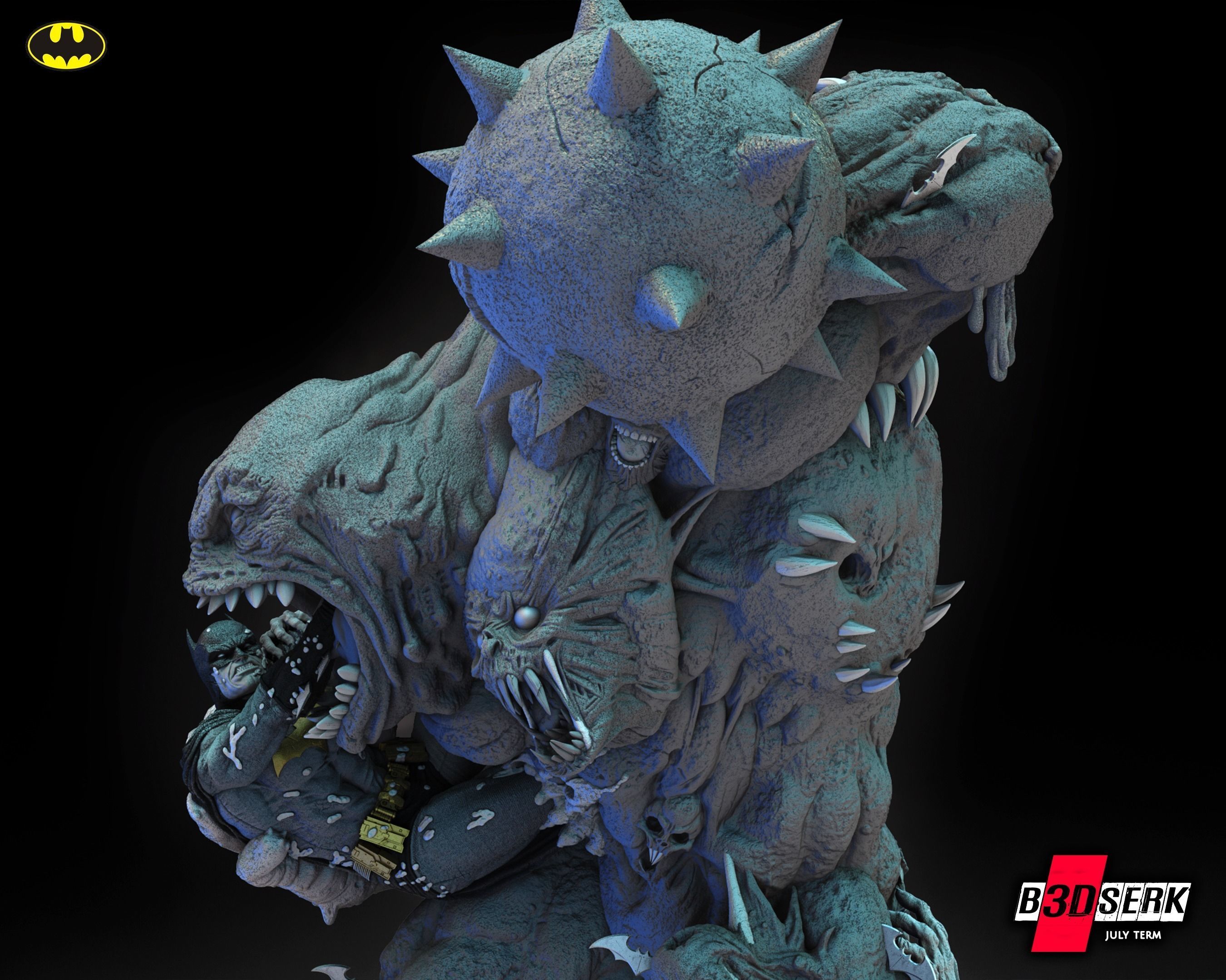 B3DSERK June term 2023 Clayface Sculpture for printing 3D print model_5
