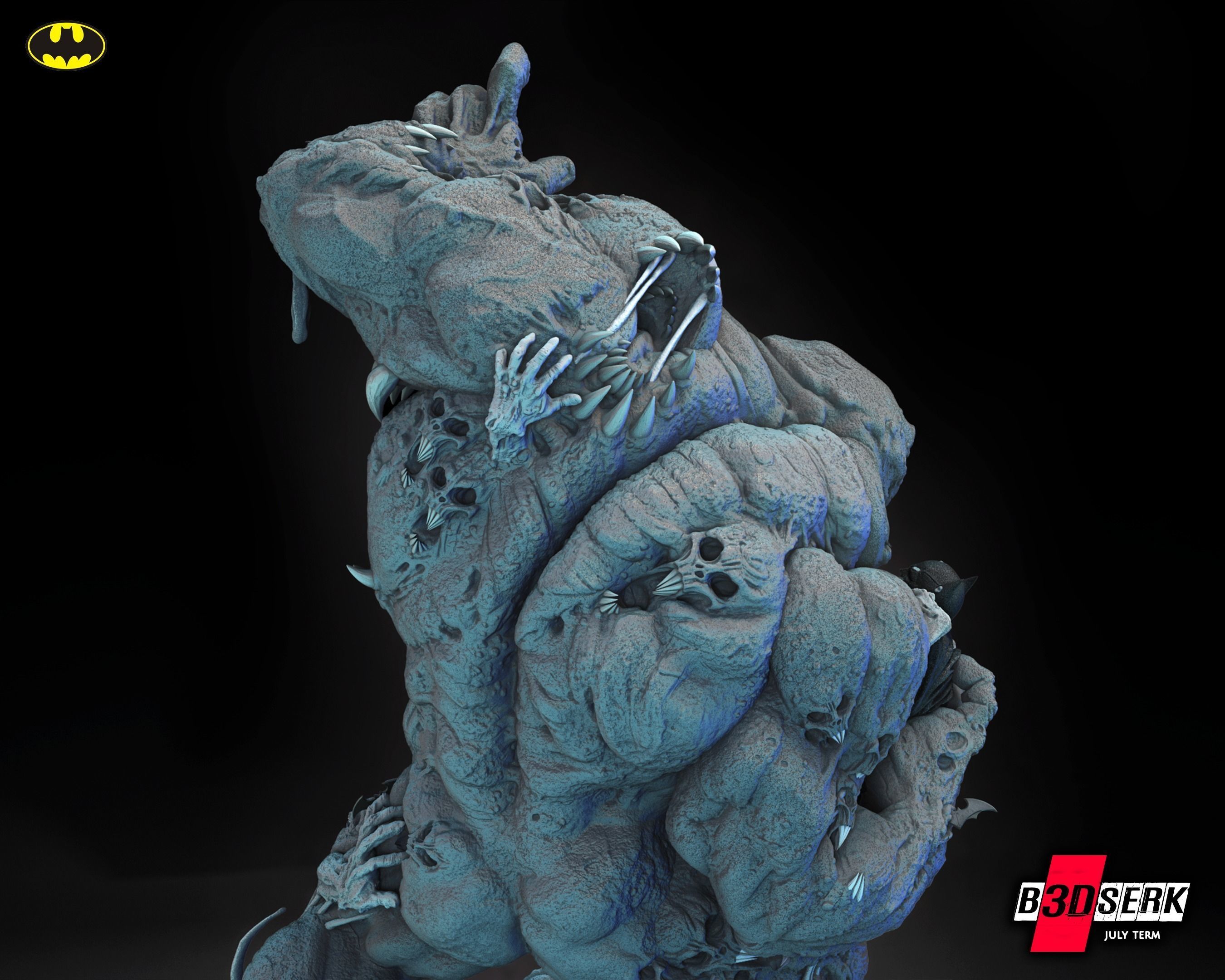 B3DSERK June term 2023 Clayface Sculpture for printing 3D print model_7