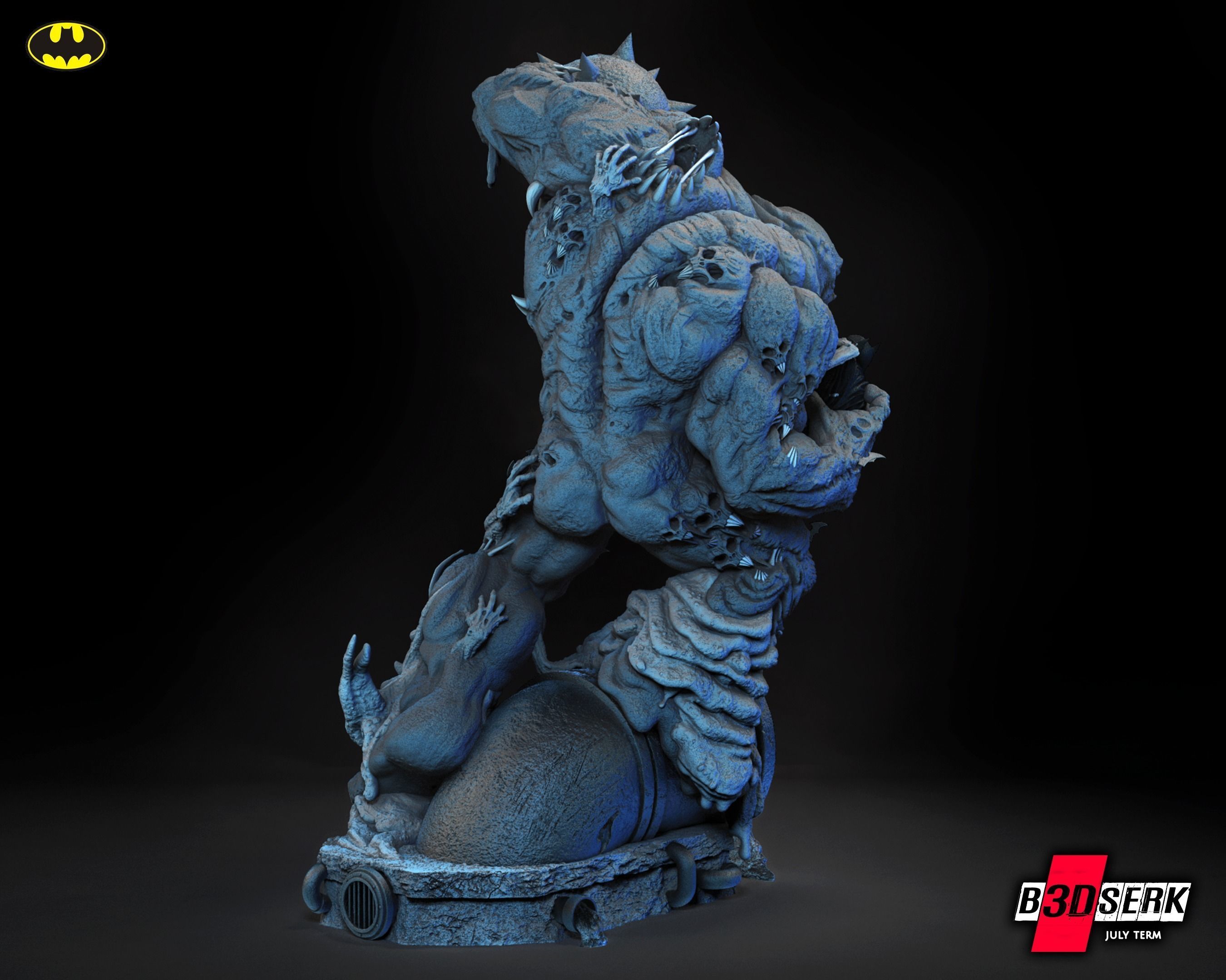B3DSERK June term 2023 Clayface Sculpture for printing 3D print model_2