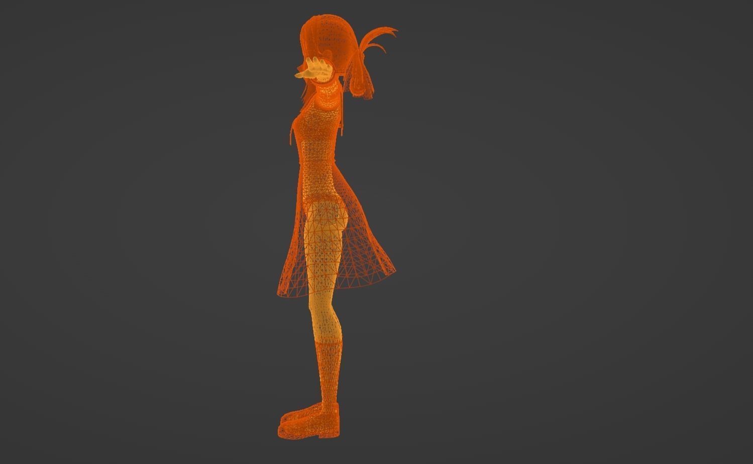 Anime Character - Kaguya Shinomiya 3D model_14