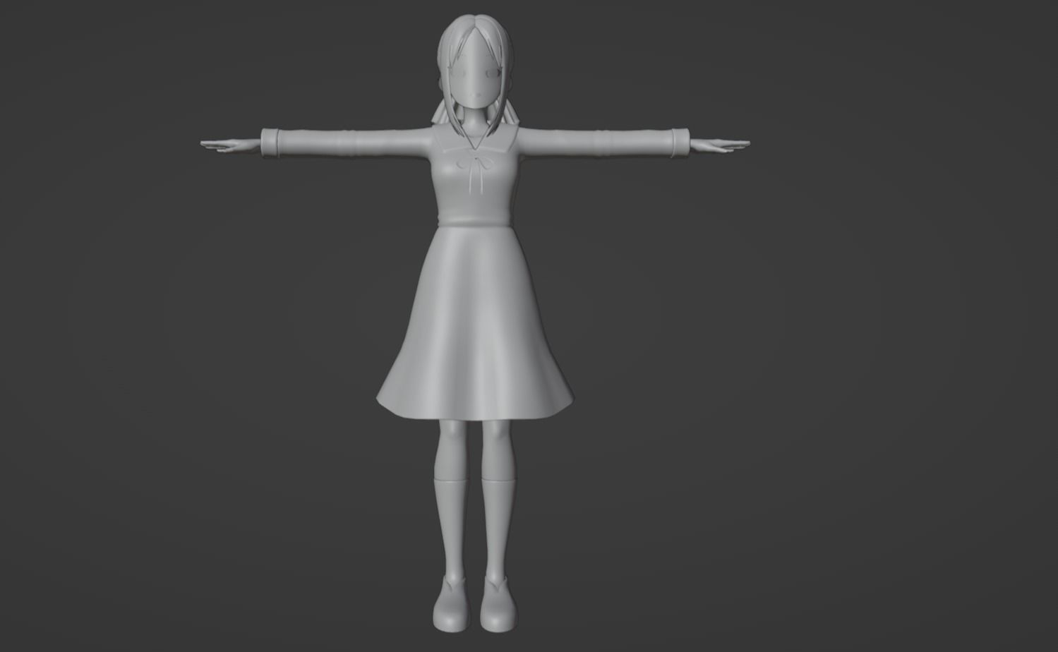 Anime Character - Kaguya Shinomiya 3D model_10