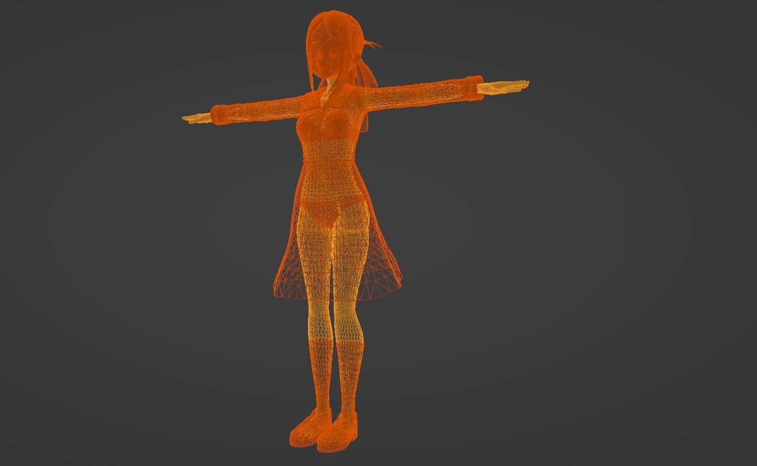 Anime Character - Kaguya Shinomiya 3D model_15