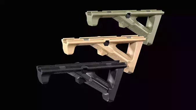 Tactical fore grip Magpul AFG 2 Low-poly 3D model