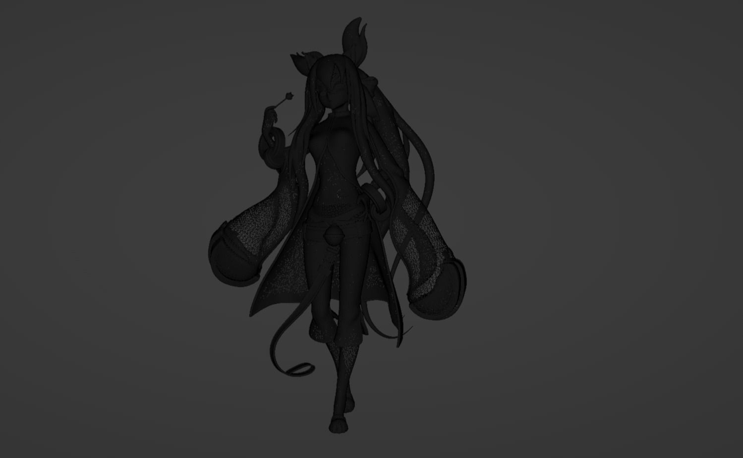 Anime Character - Kokonoe Mercury 3D model_17