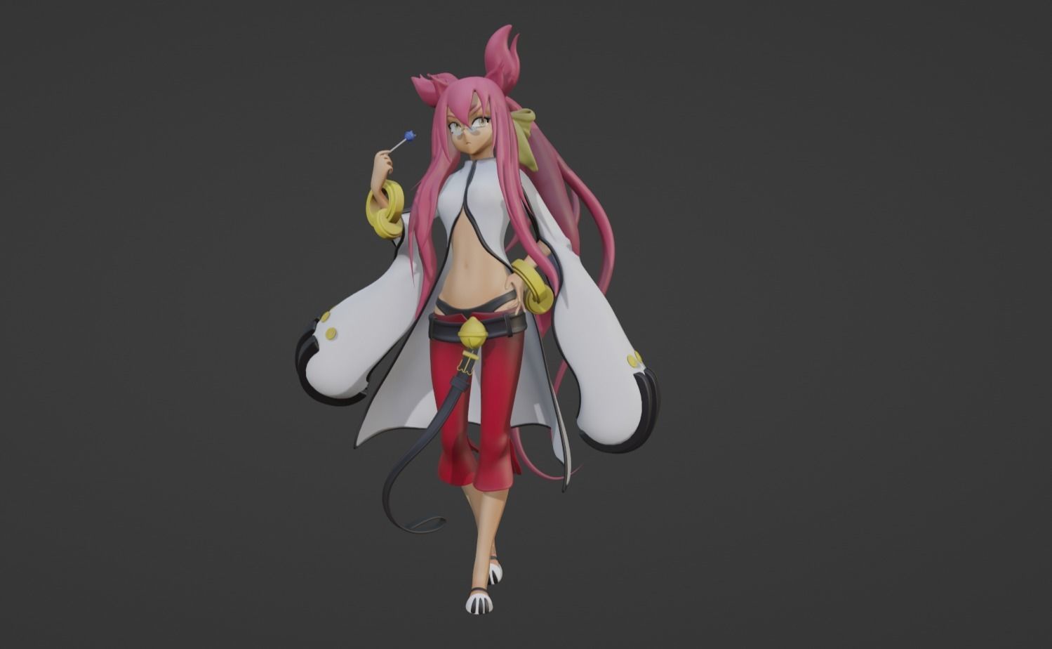 Anime Character - Kokonoe Mercury 3D model_9
