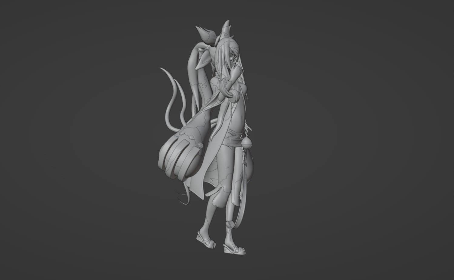 Anime Character - Kokonoe Mercury 3D model_11
