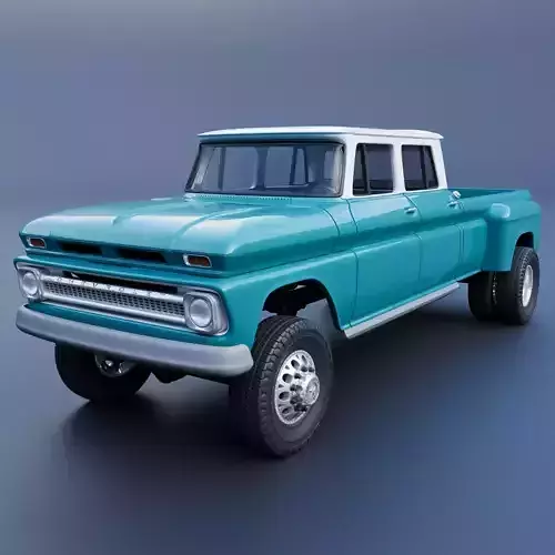 Chevrolet K10 Crew Cab 1965 3D print model