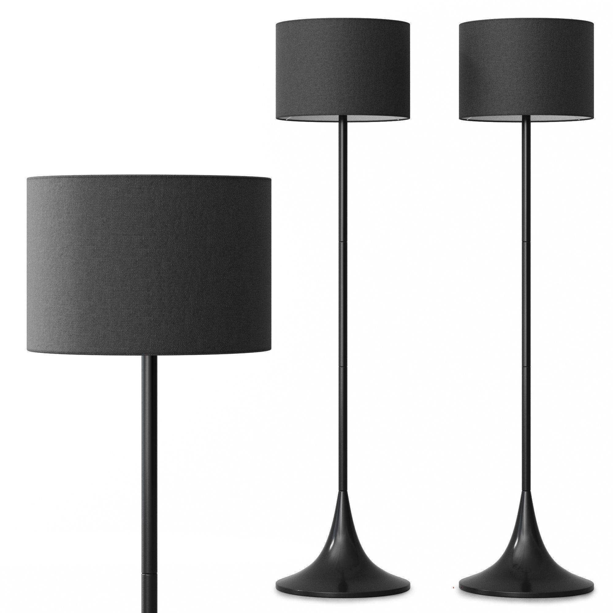 Floor lamp Faro Barcelona BLACK 3D model_11