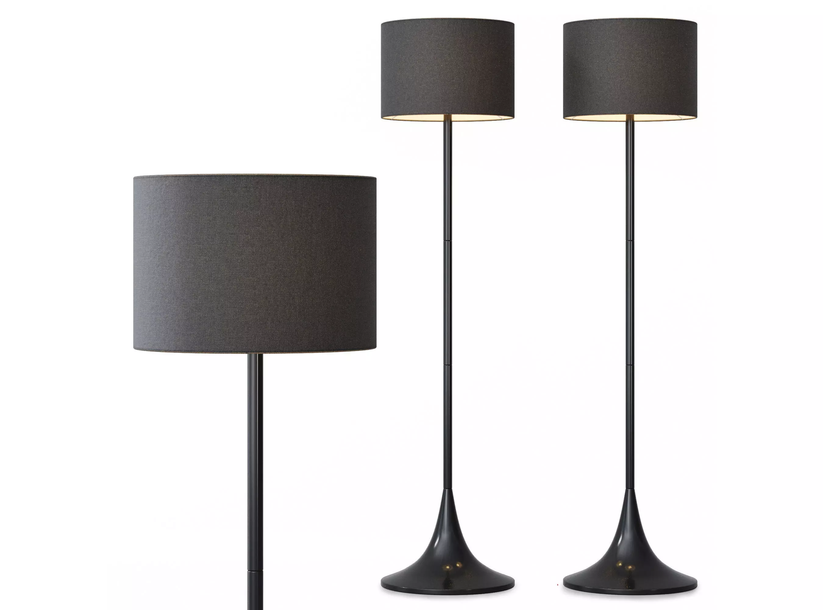 Floor lamp Faro Barcelona BLACK 3D model_0