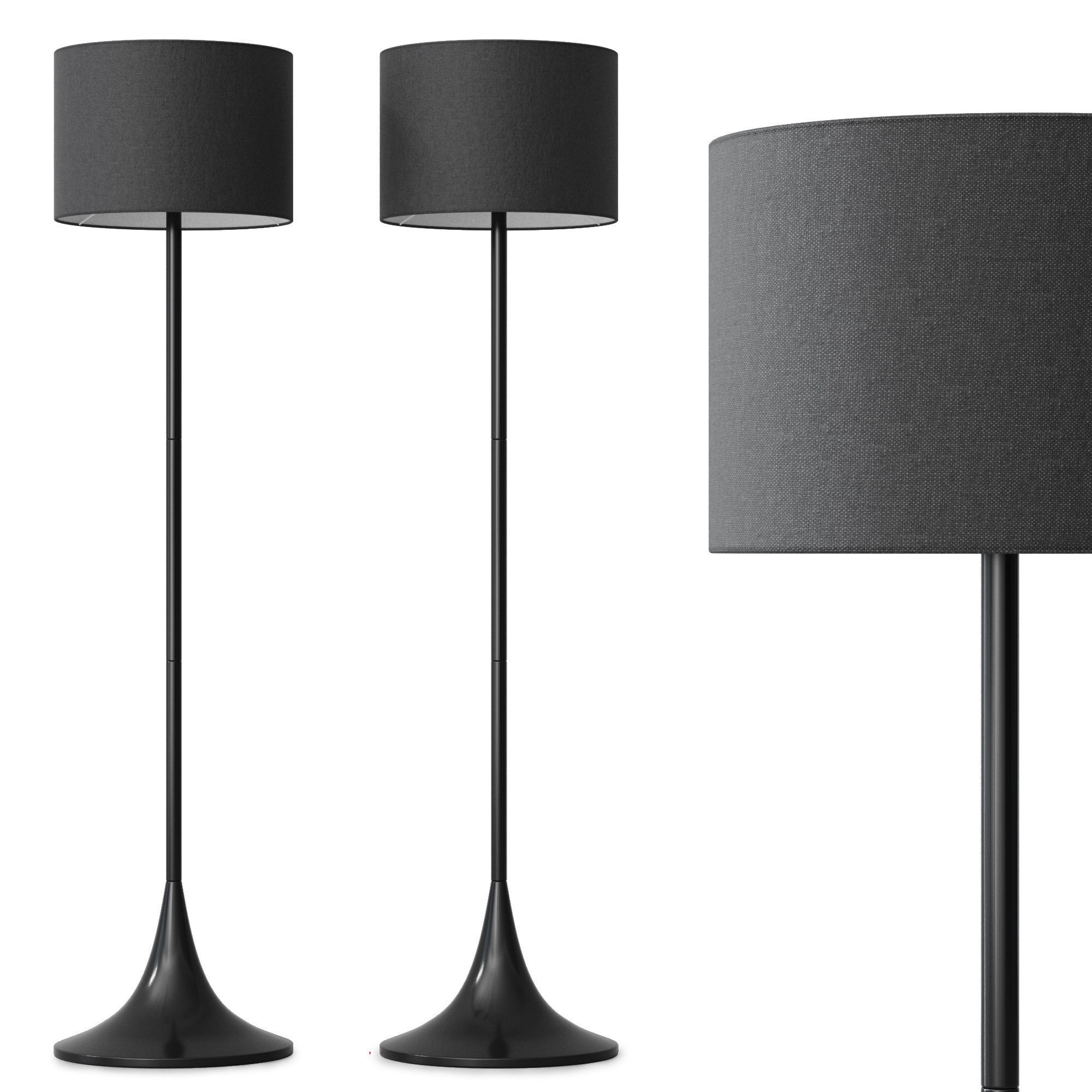 Floor lamp Faro Barcelona BLACK 3D model_10