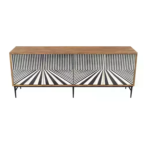 Hooker Furniture Living Room  Linear Perspective Credenza