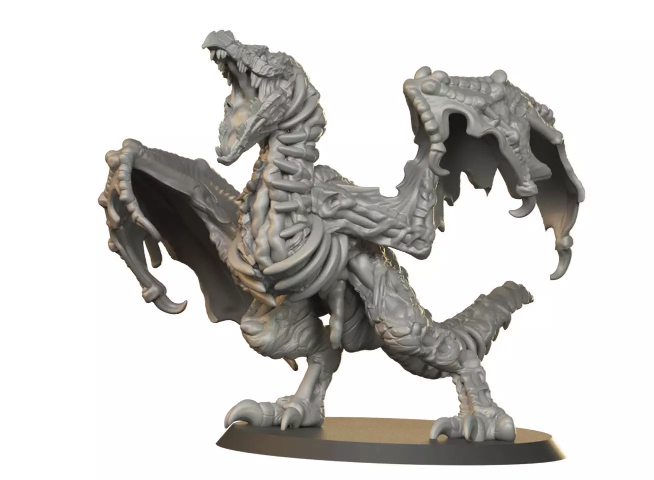 Scream Dragon 3D print model
