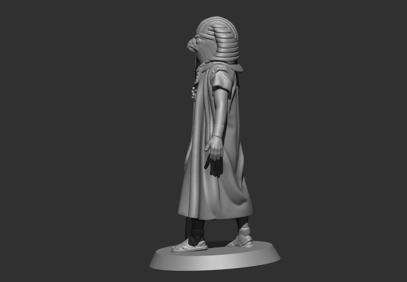 Gor Egyptian God With Staff 3D print model_3