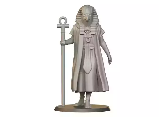 Gor Egyptian God With Staff