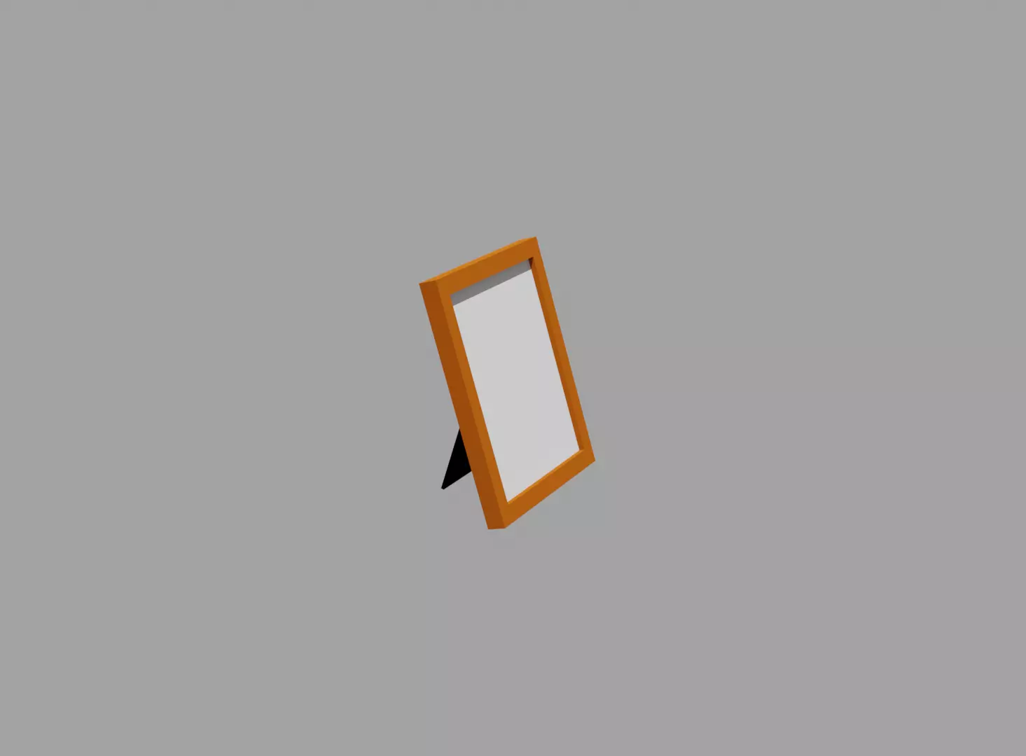 Picture Frame Cartoon Low-poly 3D model_0