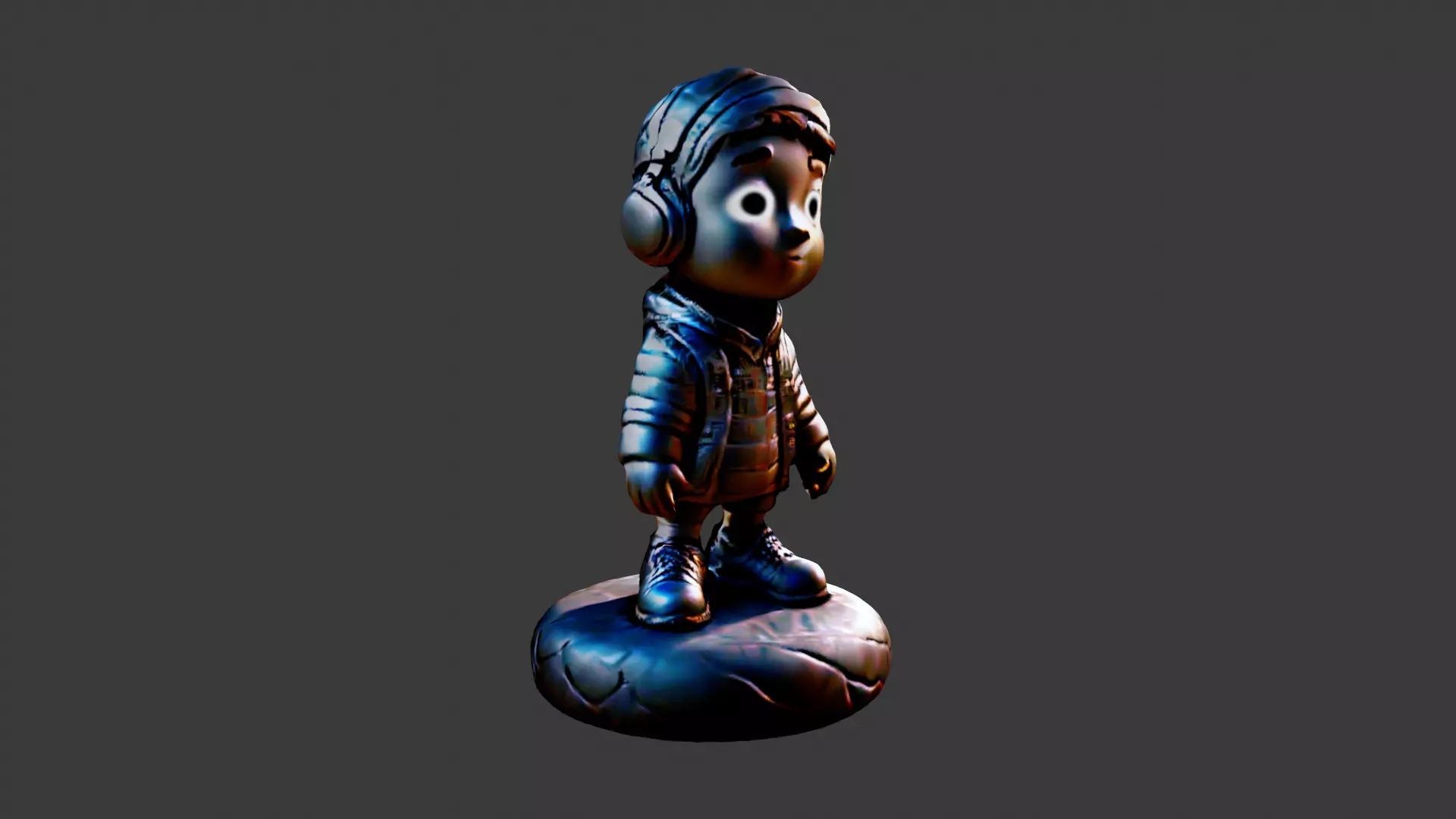 Figure Toy Low-poly 3D model_0