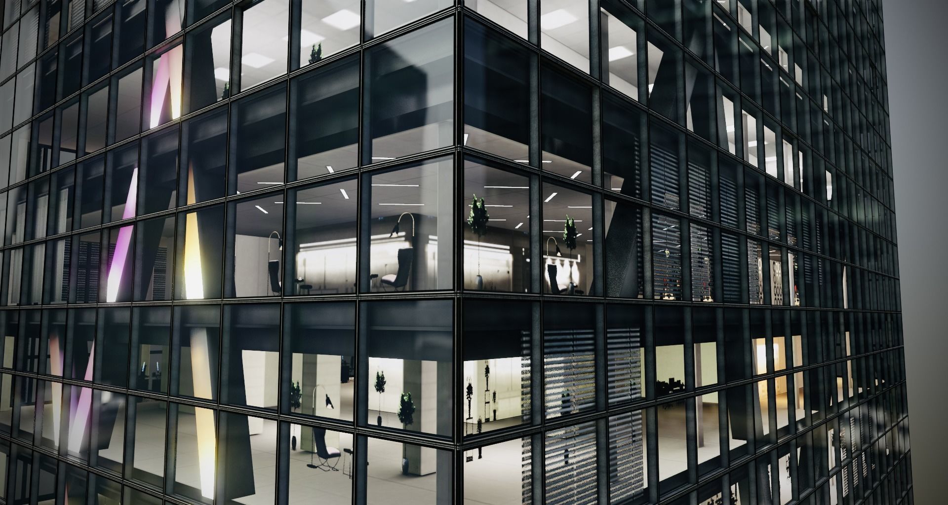 Tokyo Corporate Office Building Low-poly 3D model_5