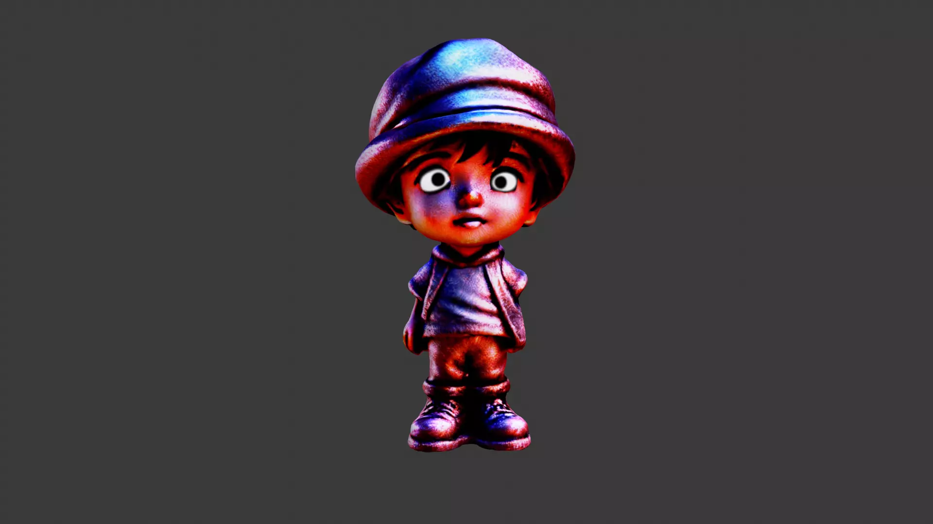 Figure Toy Low-poly 3D model_0