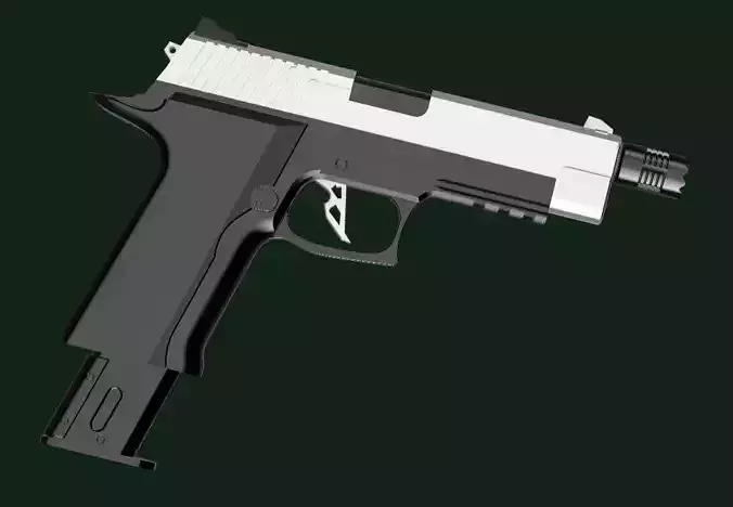 Resident Evil 4 Remake - Sentinel Nine handgun for cosplay 3D print model