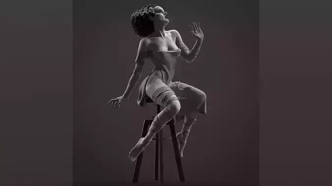 Bride of Frankenstein 3D print model
