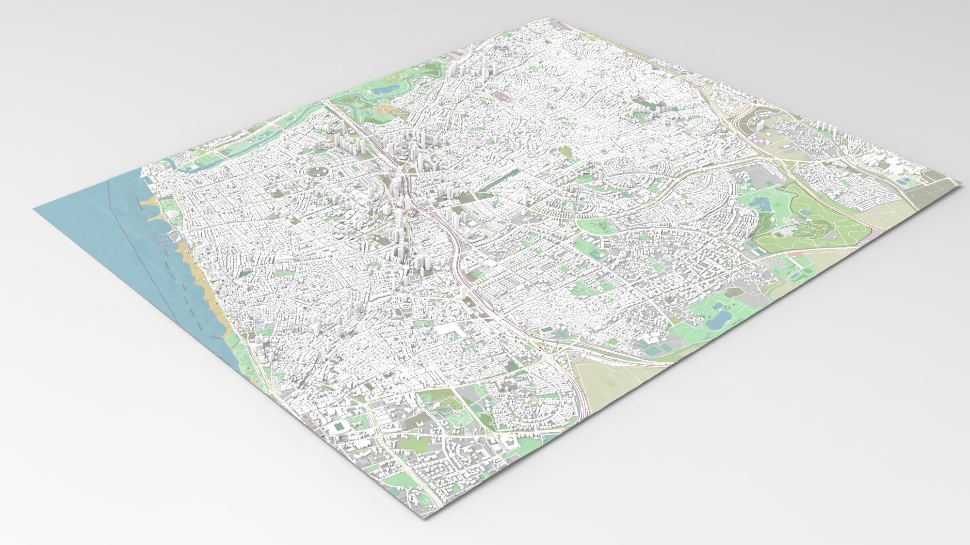 Cityscape Holon Israel 3D model_5