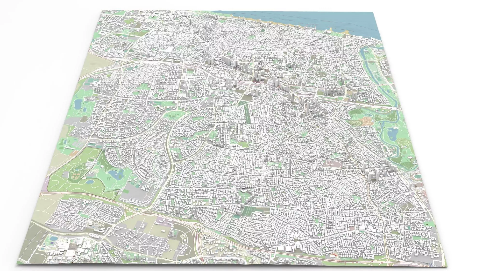 Cityscape Holon Israel 3D model_0