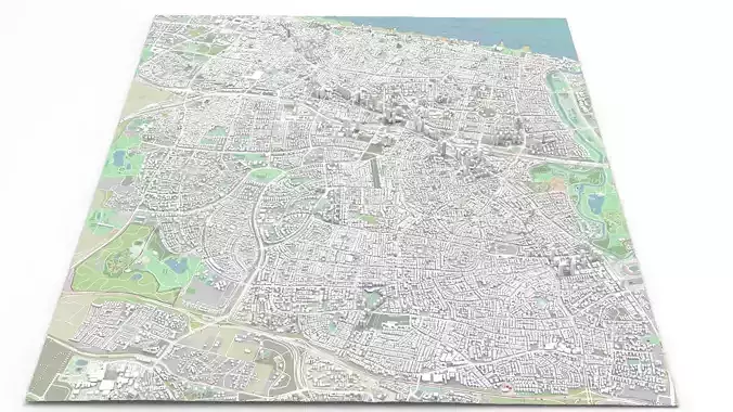 Cityscape Holon Israel 3D model