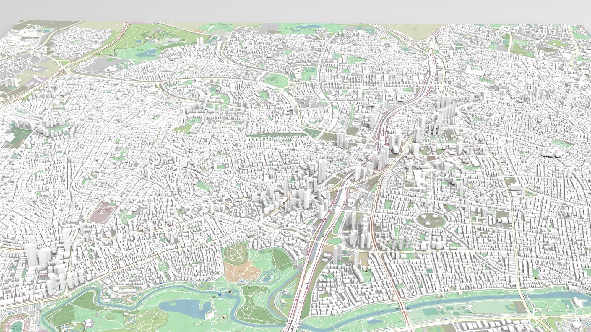 Cityscape Holon Israel 3D model_6