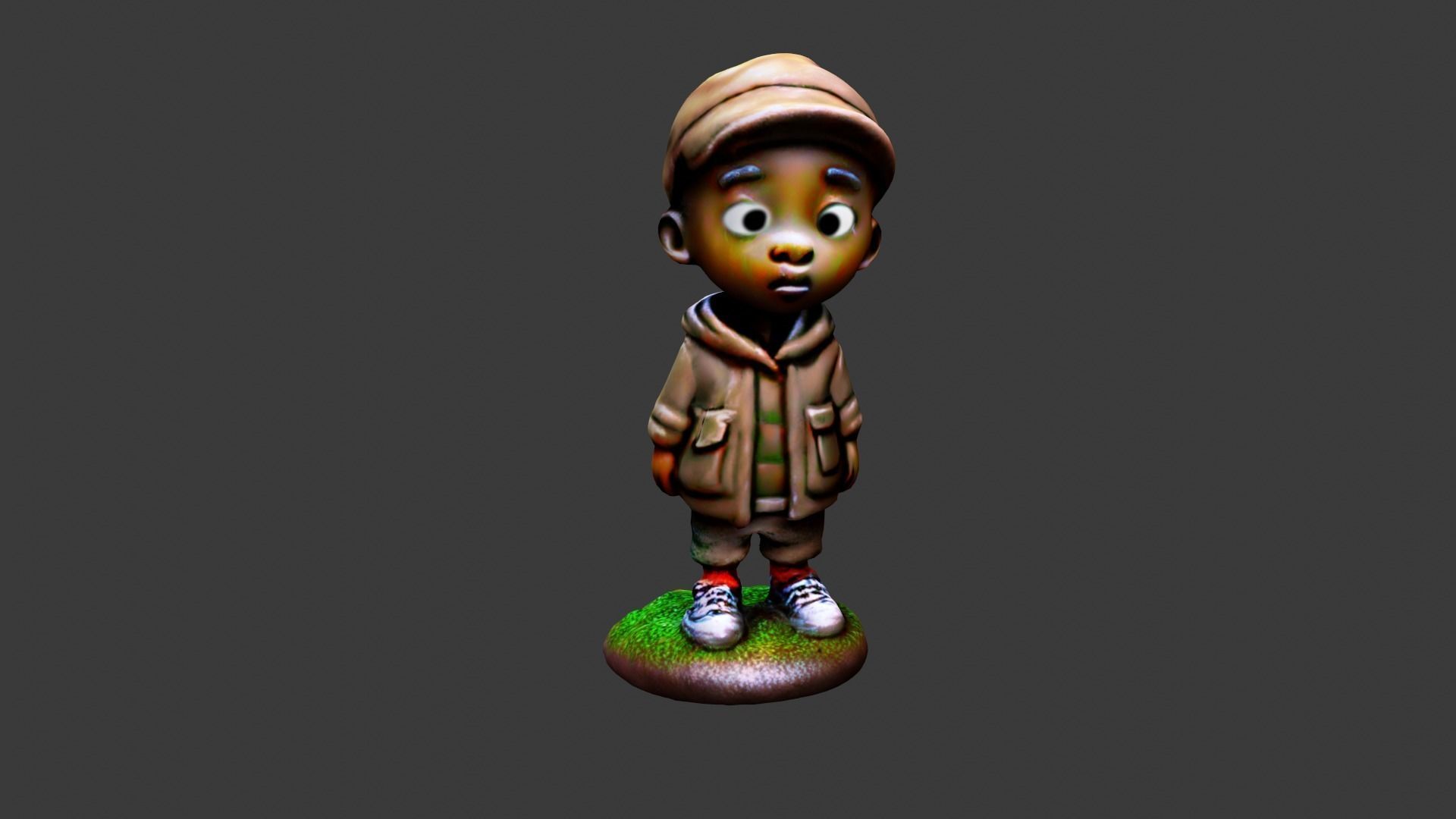 Figure Toy Low-poly 3D model_6