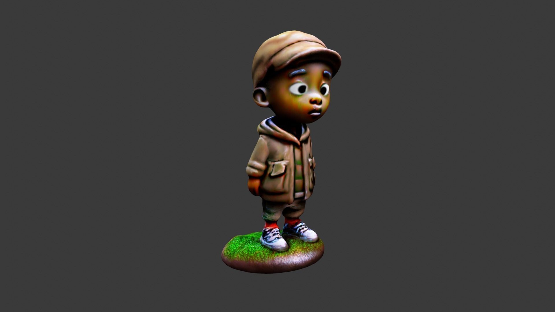 Figure Toy Low-poly 3D model_2
