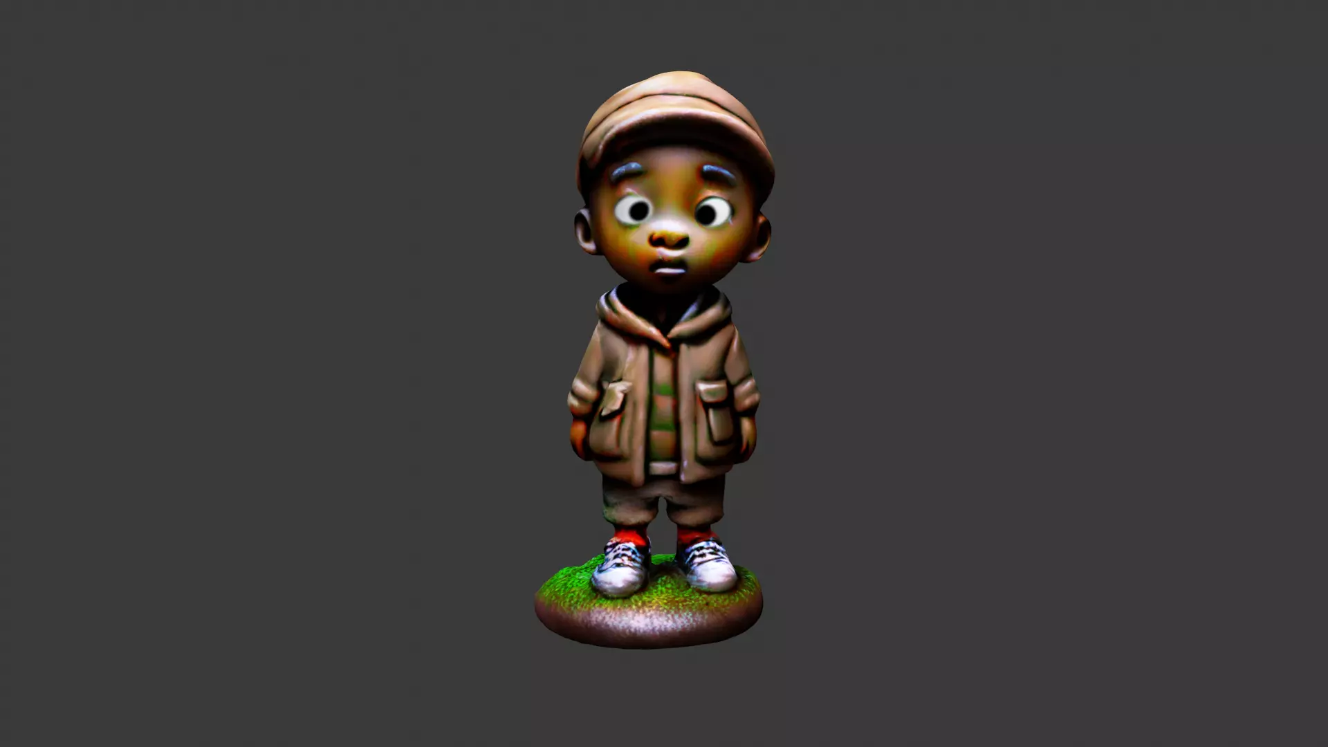 Figure Toy Low-poly 3D model_0