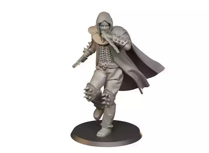 Assasin with daggers 3D print model