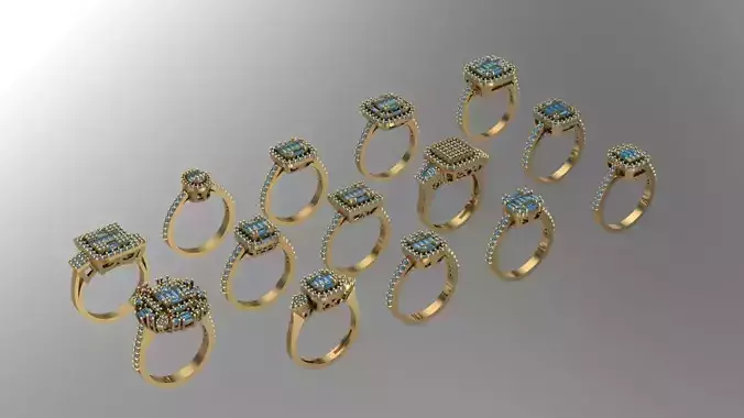 14 Wedding and engagement Ring