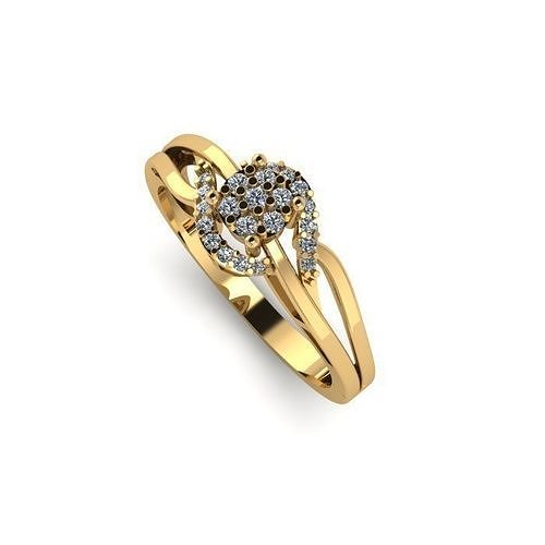 Engagement ring 3D print model