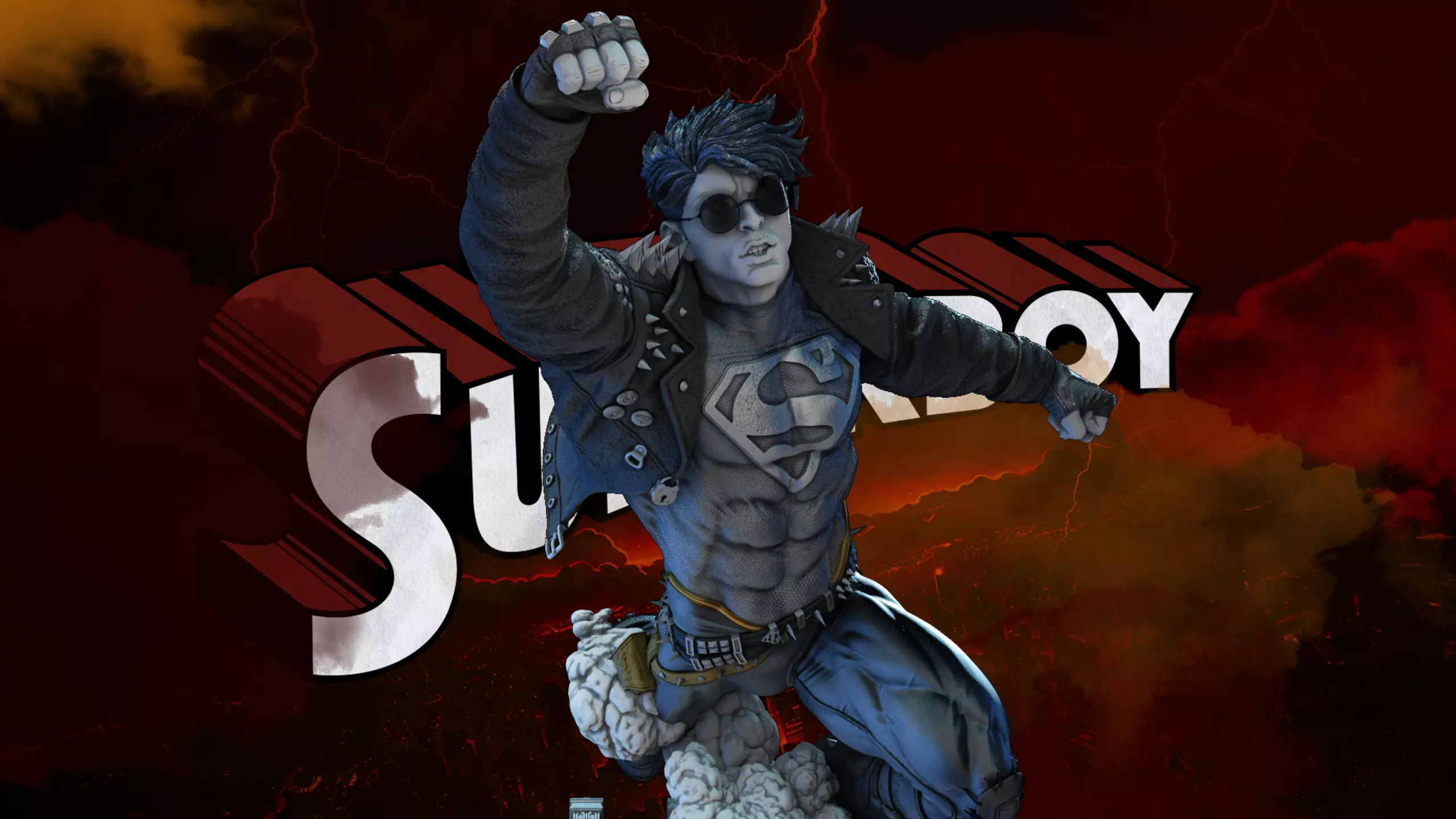 B3DSERK July term 2023 Super Boy Sculpture for printing 3D print model