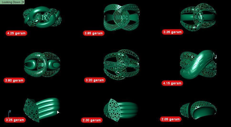 9 Gold Fusion Ring 3D print model_6