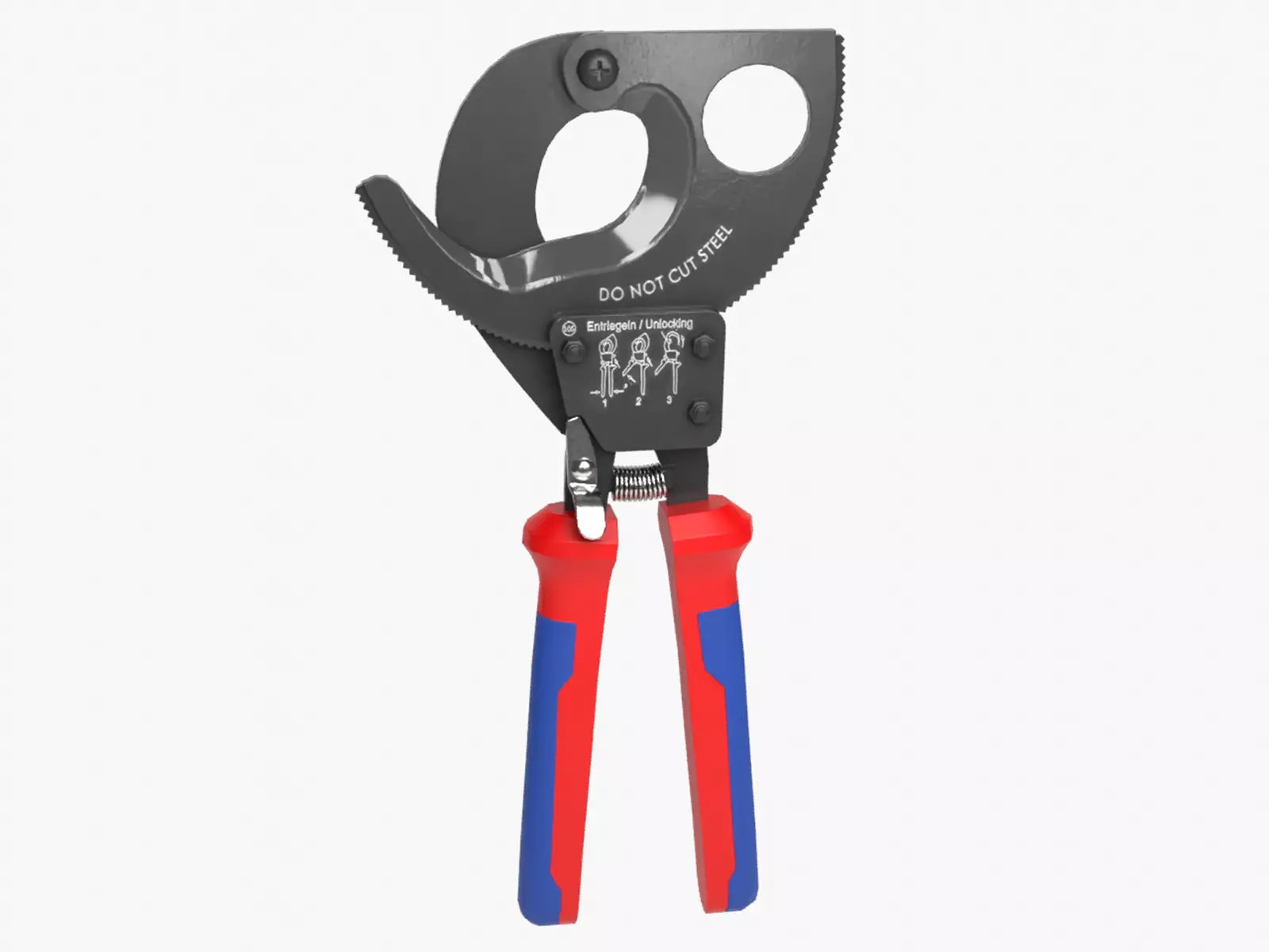 Ratchet Wire Cutters Low-poly 3D model_0