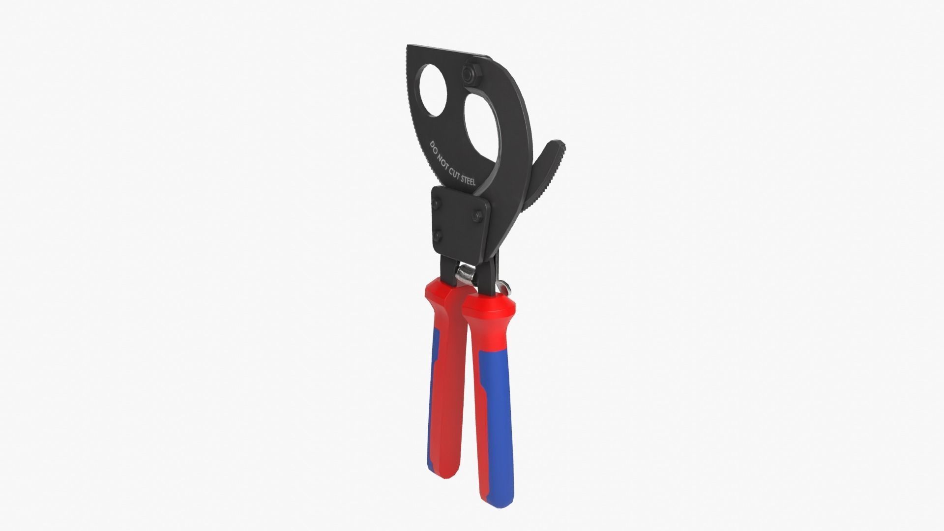 Ratchet Wire Cutters Low-poly 3D model_9
