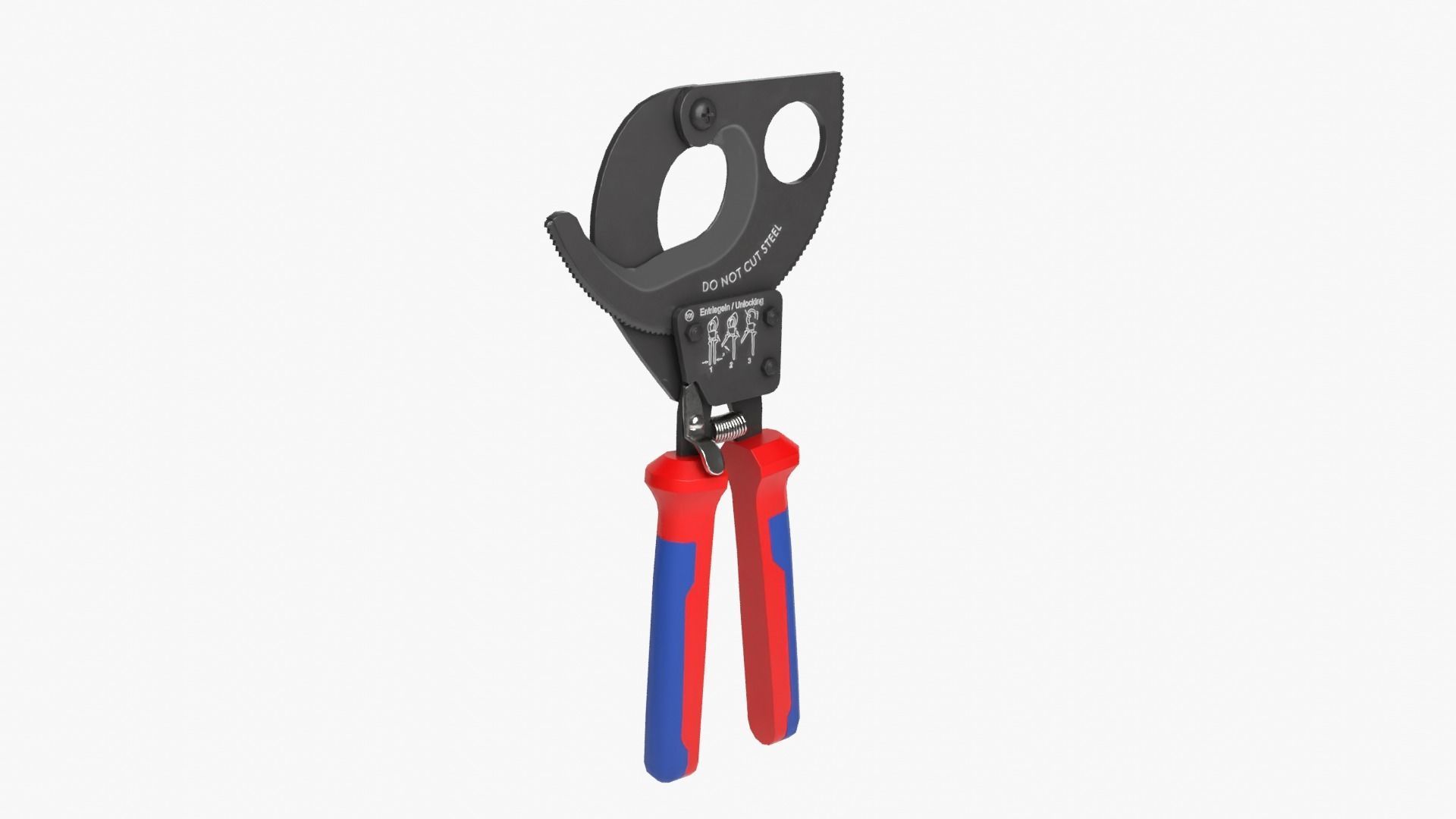 Ratchet Wire Cutters Low-poly 3D model_12