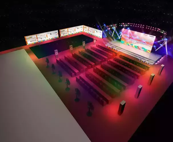 Stage party concert fashion catwalk T station  93