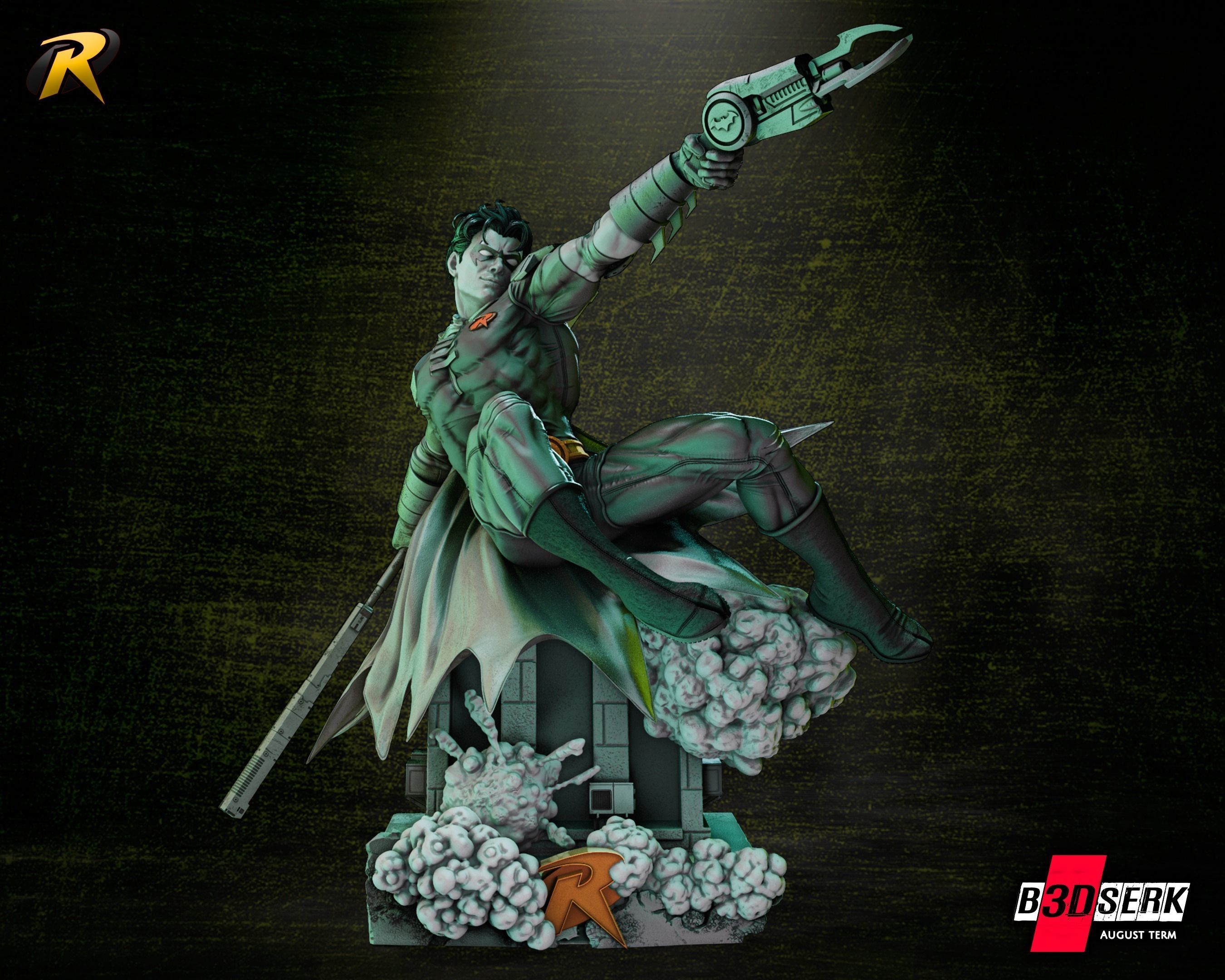 B3DSERK July term 2023 Robin Tim Sculpture for printing 3D print model_1