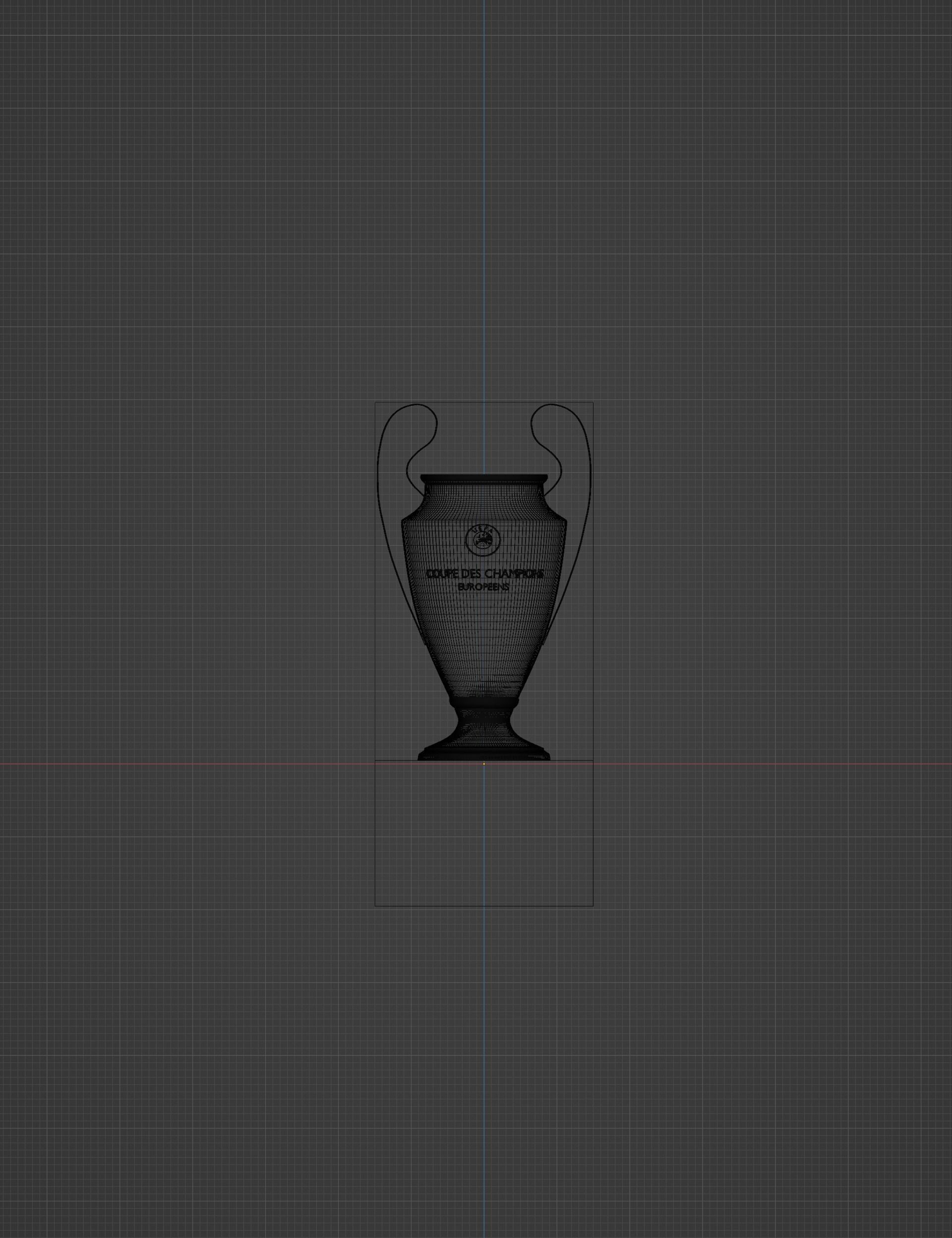 Champions League Trophy 3D model_6