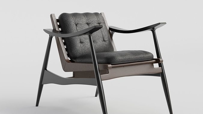 Modern Interior High Poly Home Chair 3D model 3