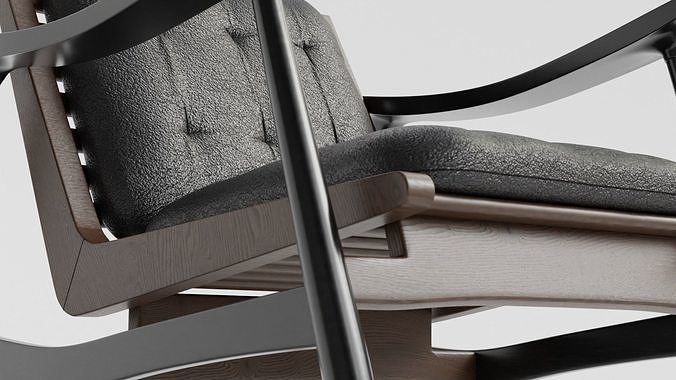 Modern Interior High Poly Home Chair 3D model 6