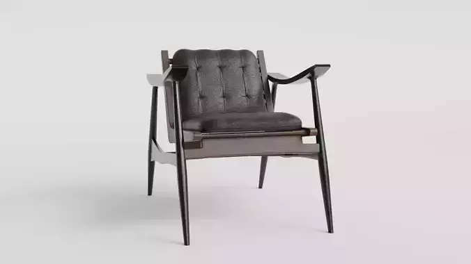 Modern Interior High Poly Home Chair