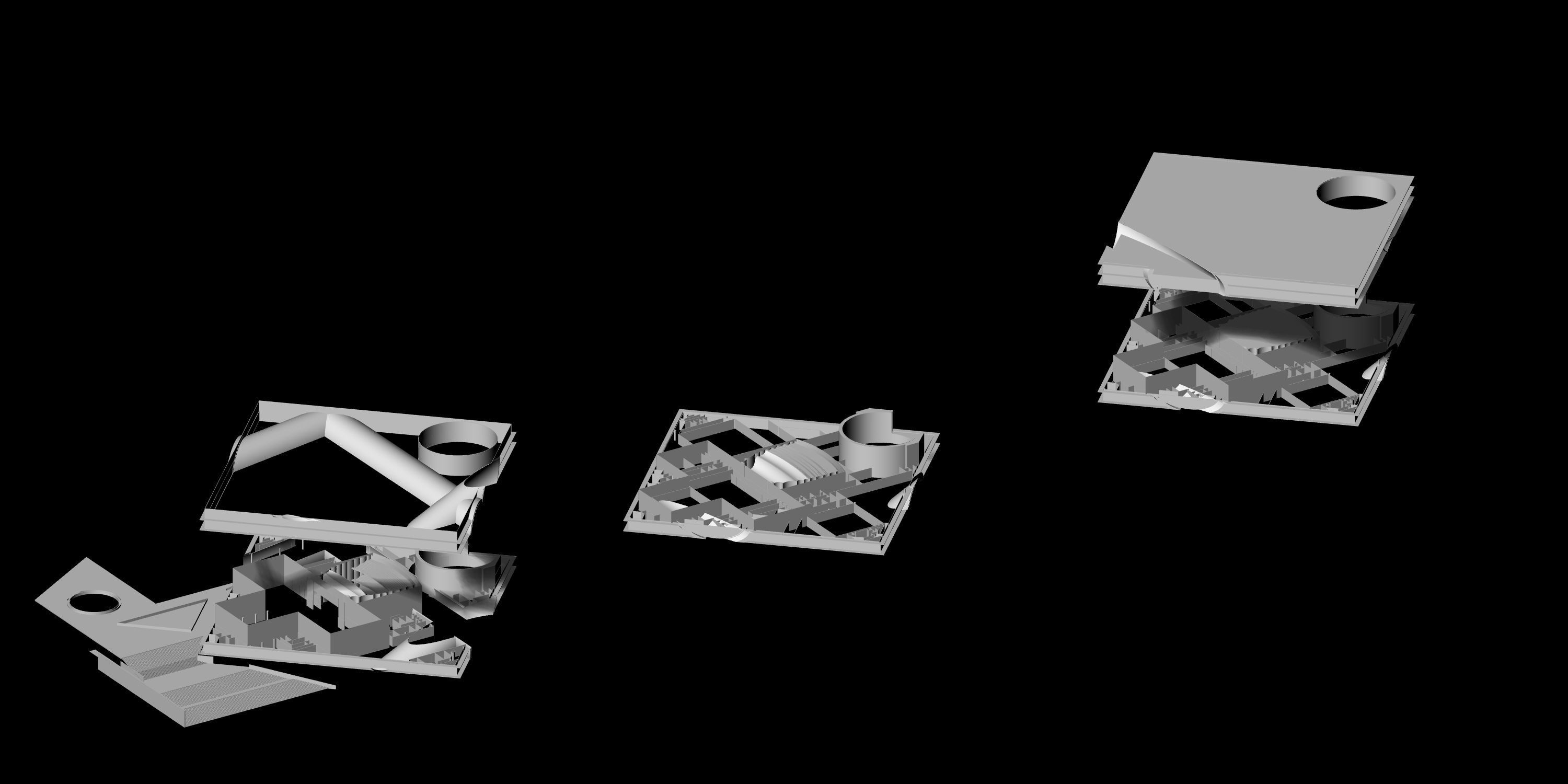 Tadao Ando - Poly Grand Theater 3D model_8