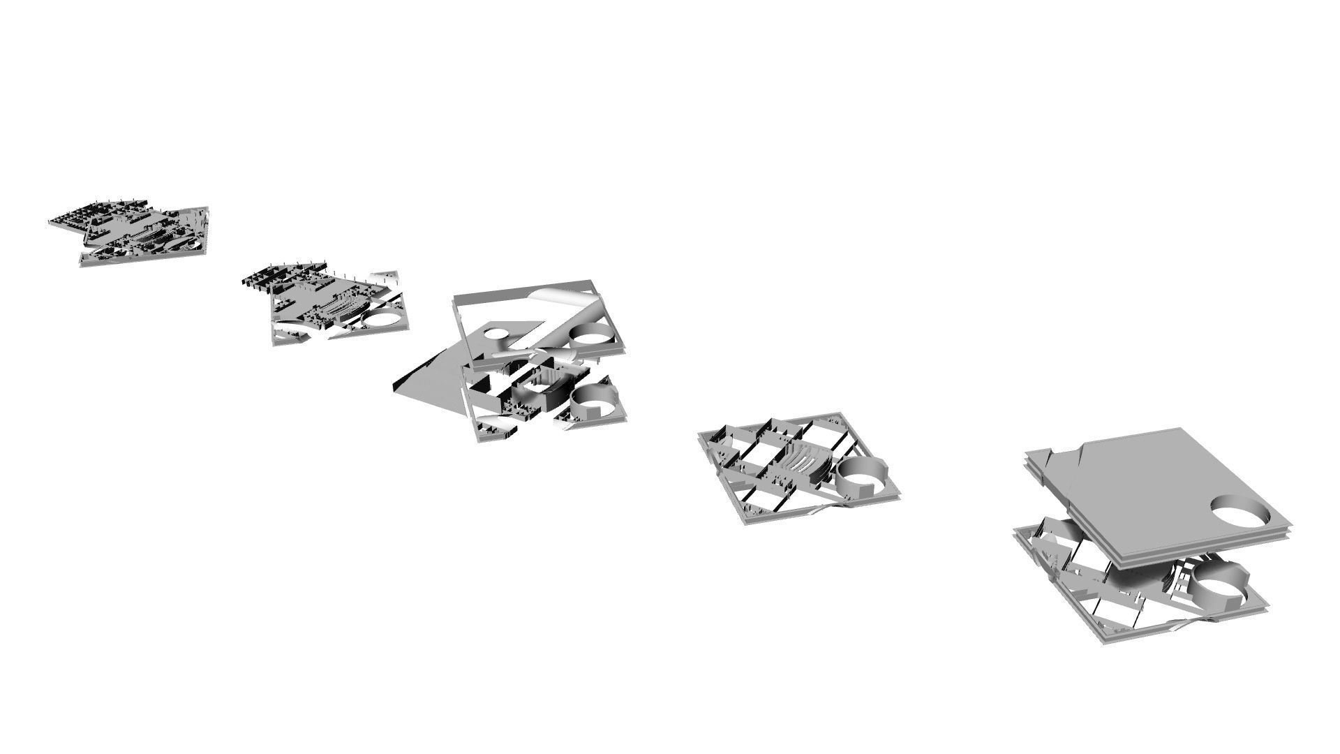 Tadao Ando - Poly Grand Theater 3D model_9