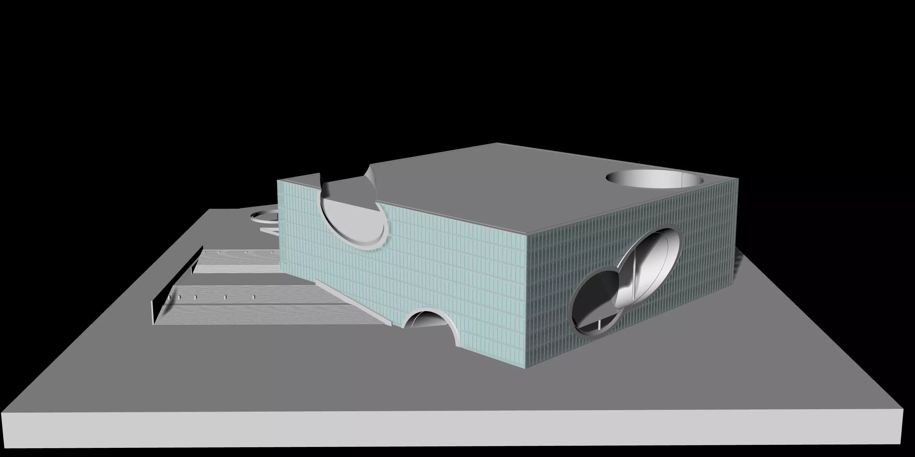 Tadao Ando - Poly Grand Theater 3D model_0