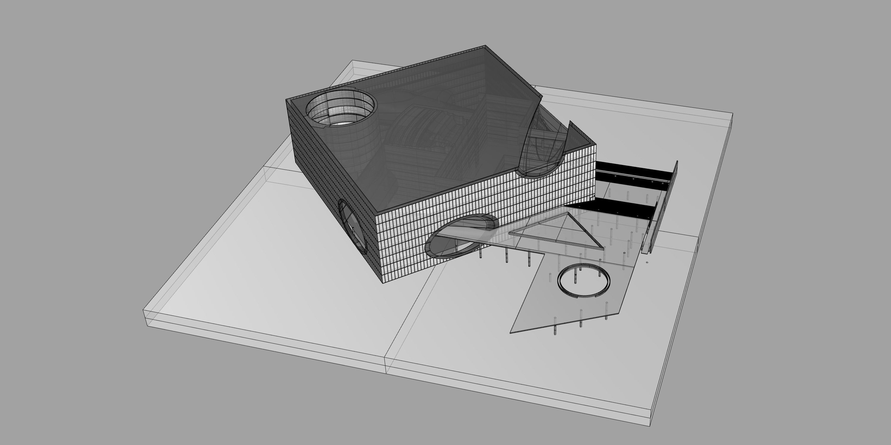 Tadao Ando - Poly Grand Theater 3D model_6